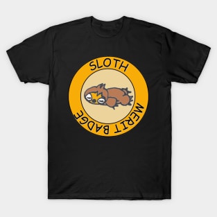 Sloth Merit Badge T-Shirt